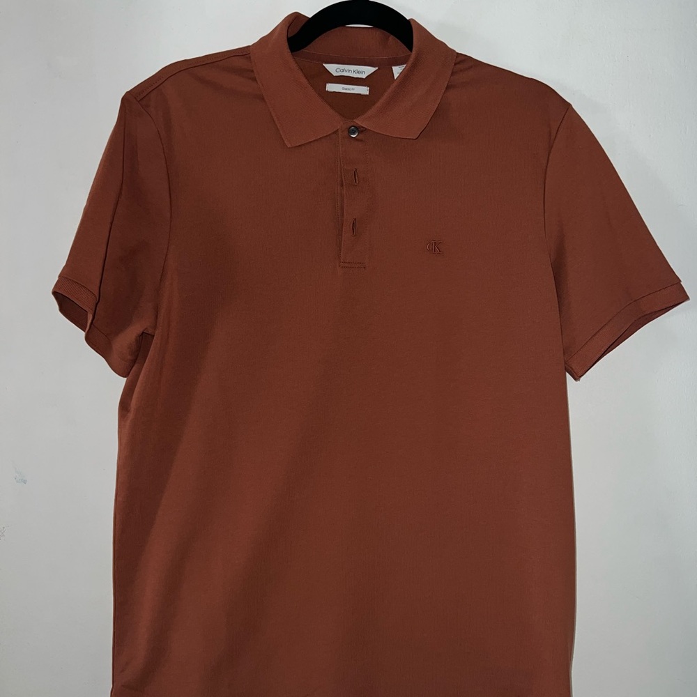 Calvin Klein Rust Polo Shirt